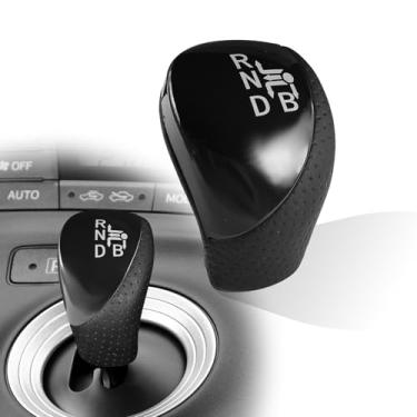 Imagem de nuoozy Manípulo de mudança de marchas compatível com Toyota Prius 2010-2015 Prius Plug-in Hybrid 2012-2015 Auris 2009-2014 puxador de câmbio preto couro piano preto