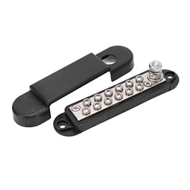 Imagem de WALFRONT Barramento de Distribuição de Energia, Barramento de Latão Revestido Com Baixa Resistência e Máxima Condutividade, Porcas de Náilon para Evitar Curto-circuito Acidental, Com