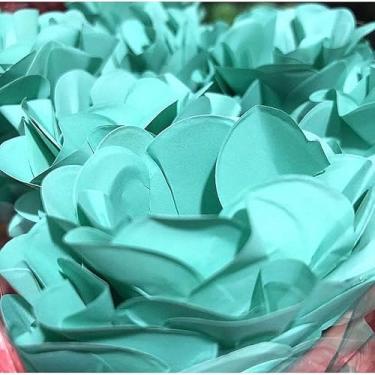 Imagem de Forminhas para Doces Finos - Kit 40/120 Formas Flor Decorativas | Ideal para Casamentos, Festas e Cupcakes (Style - Azul Tifany,120)