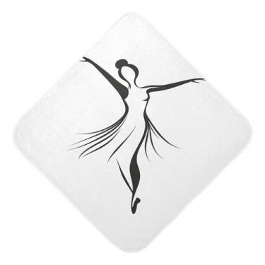 Imagem de STAYTOP Toalhas de bebê com capuz de musselina de balé para meninas, toalha de banho super macia, toalhas de banho absorventes para banho recém-nascido unissex 76 x 76 cm