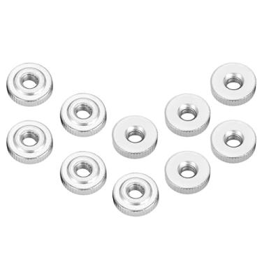 Imagem de Eujgoov Porca Serrilhada de Aço Carbono GB807, Porca de Alça Banhada Premium para Máquinas M4 M5 M6 M8 M10, Solução de Fixação Durável Com Vários Tamanhos para Uso Industrial (M4(10 unidades))