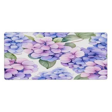 Imagem de Tapete de mouse retrô roxo grande à prova d'água para computador estendido tapete protetor de mesa antiderrapante base de borracha para escritório, computador, teclado, laptop e mesa de casa, mouse