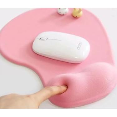 Imagem de Mouse de suporte de pulso de gel com descanso de pulso, alivia a dor em laptops, adequado para uso no escritório e em casa mousepad antiderrapante