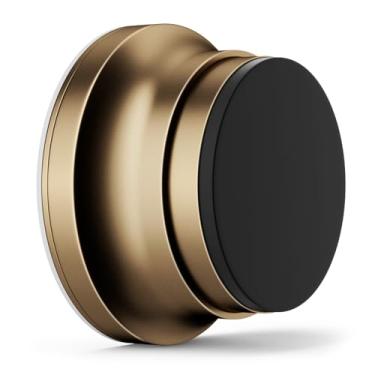 Imagem de Batentes de porta para parede, protetor de parede de maçaneta de porta de 4 x 2 cm com silicone e liga de alumínio, adesivo e amortecedor de porta de montagem de parafuso para paredes de casa e