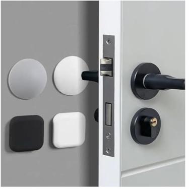 Imagem de 1 batente de porta de silicone, para-choques, autoadesivo, mudo, proteção antichoque, almofada protetora de parede para melhoria da casa