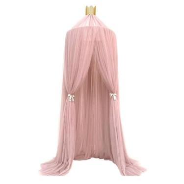 Imagem de Alomejor Rede de Berço, Rede de Malha Respirável Com Gancho de Suspensão, de Dossel de Cama Infantil para Proteção e Decoração de Quarto de Berçário de Berço de bebê (Rosa)