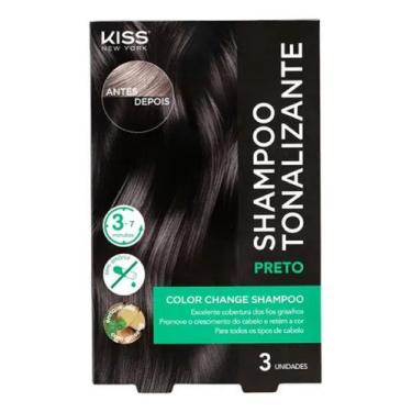 Imagem de Shampoo Tonalizante Preto Kiss New York