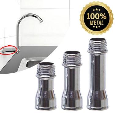 Imagem de Alongador de Torneira 6cm Cromado Bruen - 100% Metal