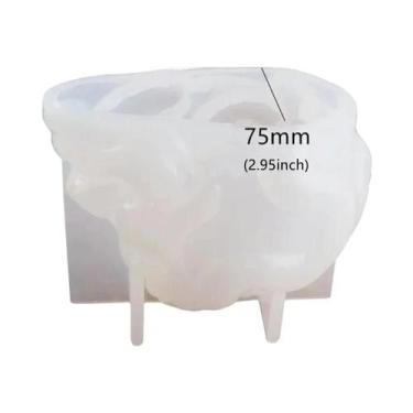 Imagem de Molde De Cera De Silicone Duplo Para Decoração De Halloween Com Cabeça