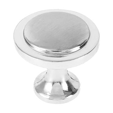 Imagem de Puxadores de gaveta de orifício único puxador de porta de armário 25 mm redondo de liga de zinco puxador de gaveta moderno para cozinha, banheiro, armário, armário, guarda-roupa, decoração de casa