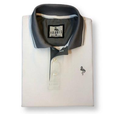 Imagem de Camisa Polo Branca-Masculino