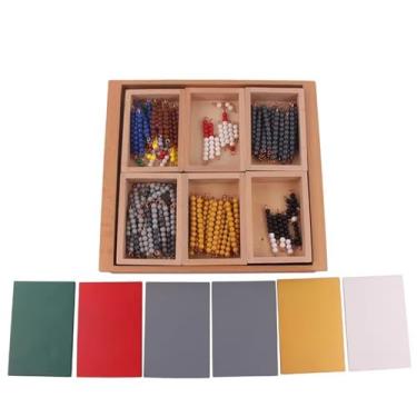Imagem de ZQsmgs Brinquedos de Matemática Montessori Material Jogo da Cobra, Auxílios de Ensino de Matemática Brinquedo Educativo para Pré-Escolares,Negative