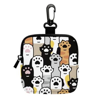 Imagem de Porta-chaves mini porta-moedas, bolsa multifuncional para chaves, moedas, fone de ouvido, batom, 4, LCS multicolorido 28848, Tendência