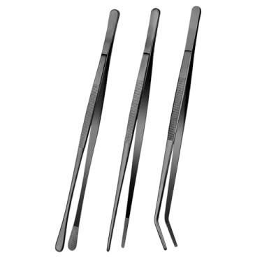 Imagem de WeiLaiKeQi Conjunto de 3 Pinças de Cozinha Multifuncionais para Alimentos, Ideais para Bife, Massa, Linguiça e Carnes.