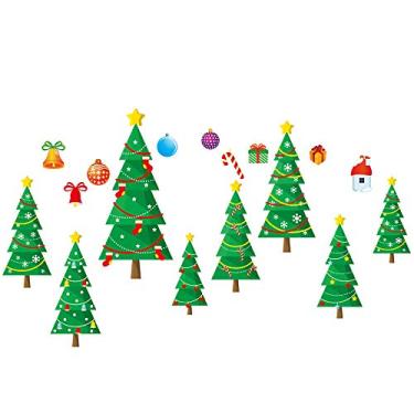 Imagem de Decorações Adesivos de Vidro para Janela DIY Removíveis Autoadesivos Decorativos Parede Papel PVC Casa Loja Decalques Fácil Usar Pele e Cola Sem Cheir