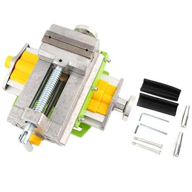 Imagem de Braçadeira de bancada ajustável de precisão de 3 polegadas com eixo X Y para marcenaria, metalurgia, liga de alumínio, construção leve e durável