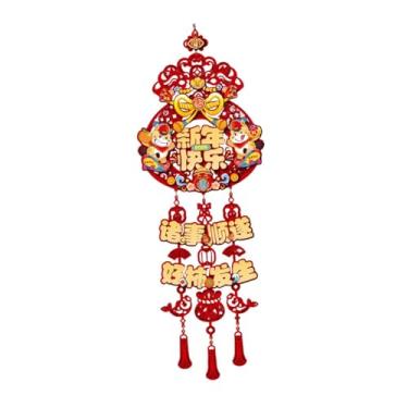 Imagem de Fancyes Enfeite de Ano Chinês para Pendurar, Ano do Cavalo, Ornamento Vermelho Decorativo 2026, Artigos para Festas, Porta de Casa ou Escritório, Saco Da Sorte