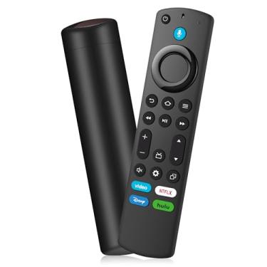 Imagem de Controle remoto de voz de substituição para Fire Smart TV Stick (2ª/3ª geração)/4K Max/Lite – Compatível com Insignia, Pioneer QLED, Hisense, Fire-TCL 4K e TVs Cube com controle de voz