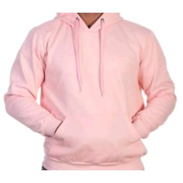 Imagem de Blusa Moletom Canguru, Masculino/Feminino, Unissex, Rosa - Naykle, Ros