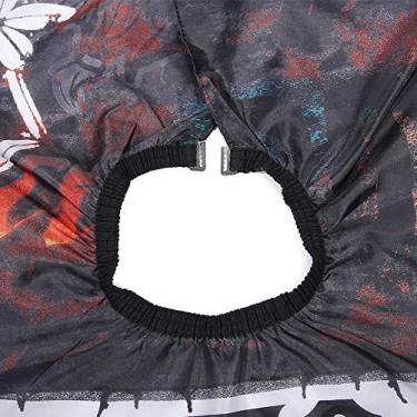 Imagem de Yinhing Conjunto de Avental de Corte de Cabelo Profissional Com Escova de Shampoo, Cabo de Cabeleireiro, Ferramenta de Tingimento de Cabelo Antiestático para Salão de Beleza, (Pano Wai + escova de shampoo)