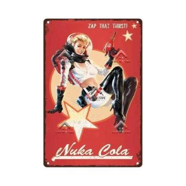 Imagem de Escultura De Metal Retro Nuka Cola Para Bar, Pub, Man Cave, Fãs De Fal