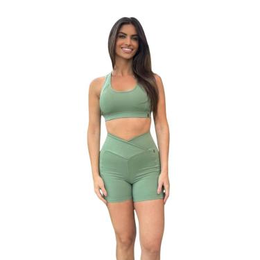 Imagem de BERMUDA SHORT SINTONIA VIBE VERDE MALVA-Feminino