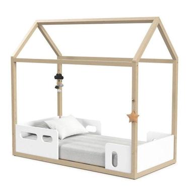 Imagem de Mini Cama Montessoriana Liv Branco Soft Natural - Matic