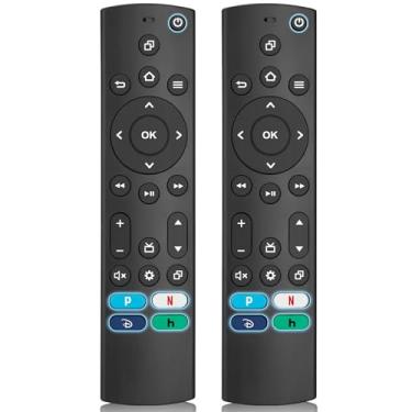 Imagem de (Pacote com 2) Controle remoto universal de substituição para Smart TVs Insignia/Toshiba/TCL/Pioneer, compatível com Fire Smart TV