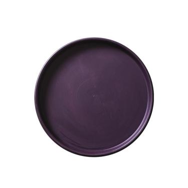 Imagem de Pires de plantas Pires de cerâmica para plantas, bandeja coletora gotas para vasos flores, varanda e sala estar, palete redondo(Purple,Pequeno)