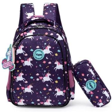 Imagem de Mochila Yupe Espaçosa Reforçada Unicornio Feminina 19 Litros-Feminino