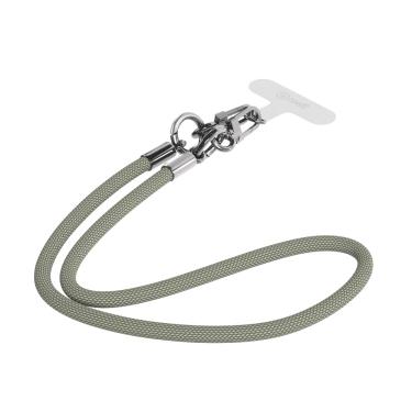 Imagem de Alça Transporte Phone Strap Iwill 40cm Cinza Oceano E Prata