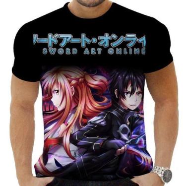 Imagem de Camiseta Camisa Personalizada Anime Clássico Sword Art Online 05 - Zah