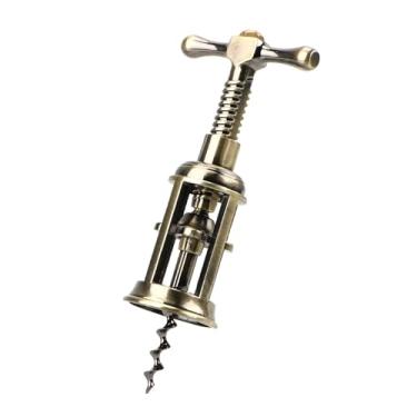 Imagem de Aparelhos abridor de vinho de cortiça rack pinhão saca-rolhas acessórios para bar ferramentas estilo vintage (tipo a)