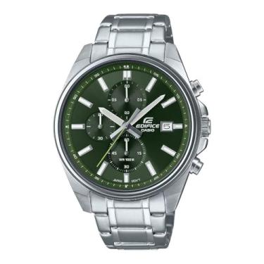 Imagem de Casio Relógio masculino Edifice - EFV-610D-1AVUDF mostrador preto, Verde, Standart, pul...
