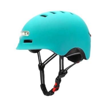 Imagem de Capacete De Bicicleta Adulto Com Luz Traseira LED Inteligente Para Hom