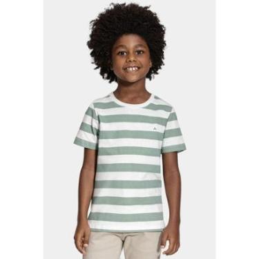 Imagem de Camiseta Aramis Manga Curta Infantil Listrada Off White-Masculino