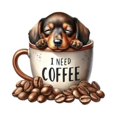 Imagem de Pintura Em Diamante De Cão, Flor E Borboleta, Mosaico Completo Com Per