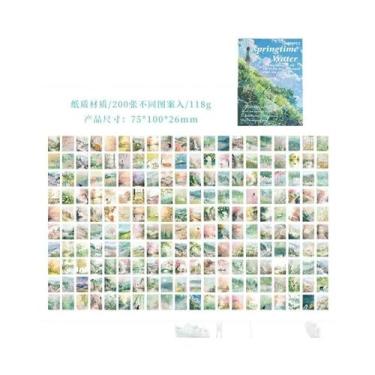 Imagem de Papel De Fundo Para Paisagens Quatro Estações, 200 Folhas Para Scrapbo