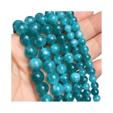 Imagem de Contas Redondas De Pedra Natural Calcedônia Jade 6/8/10mm Soltas Para 