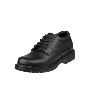 Imagem de Sapato infantil casual casual uniforme escolar Oxfords infantil todos os sapatos de couro, Preto, 17