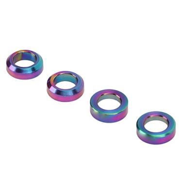 Imagem de lyrlody 4pcs Pinça de Freio Spacer Liga de Titânio Liga Leve Pinça de Bicicleta de Freio de Polido FIL FIL (Cor)