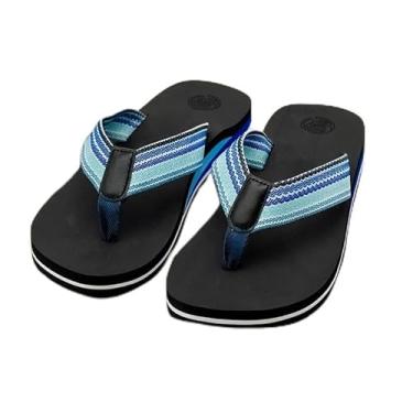 Imagem de Sandália feminina ortopédica casual confortável para ioga com suporte de arco, Cor azul., 38