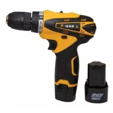 Imagem de Parafusadeira Furadeira 25V 2 Baterias 148 Pçs 12X Confira