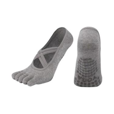 Imagem de Meias De Pilates E Yoga Antiderrapantes Para Mulheres, Meias De Algodã