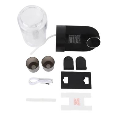 Imagem de Dispensador automático de enxaguante bucal com sensor inteligente, tela elétrica de LED, 600 ml, dispensador de sabonete bucal portátil para uso doméstico e familiar, material de silicone ABS PP PC