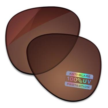 Imagem de Bowyer Lentes de reposição polarizadas para óculos de sol Ray-Ban Aviator RB3025 58 mm - marrom, Marrom, 58 Millimeters