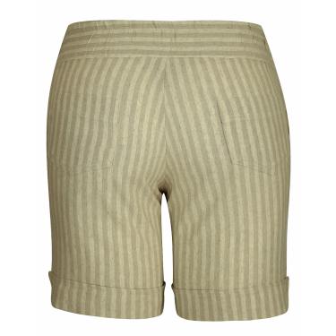 Imagem de Shorts Pau a Pique Linho Listrado Bege