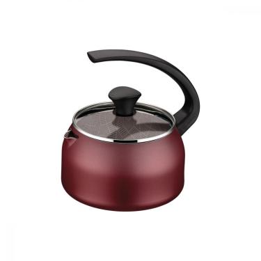 Imagem de Chaleira Tramontina Paris Texture em Aluminio com Revestimento Interno e Externo Antiaderente Starflon Max Vermelho 1,9