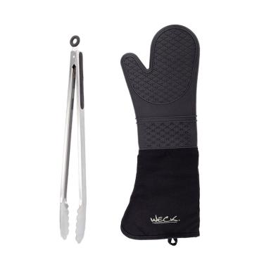 Imagem de Luva Termica Silicone e Pegador Inox Profissional Kit Cozinha