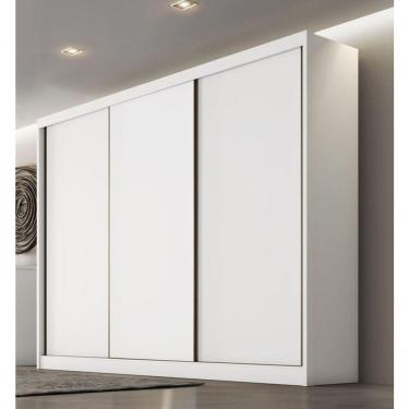 Imagem de Guarda Roupa Casal 3 Portas 8 Gavetas - Diamond-branco - Móveis Novo Horizonte